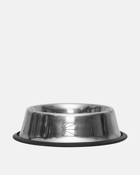 Keep Dancing Dog Bowl Metal Silver