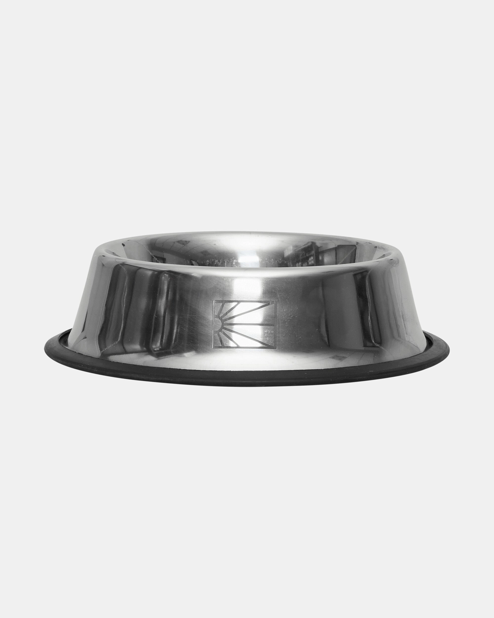 Keep Dancing Dog Bowl Metal Silver