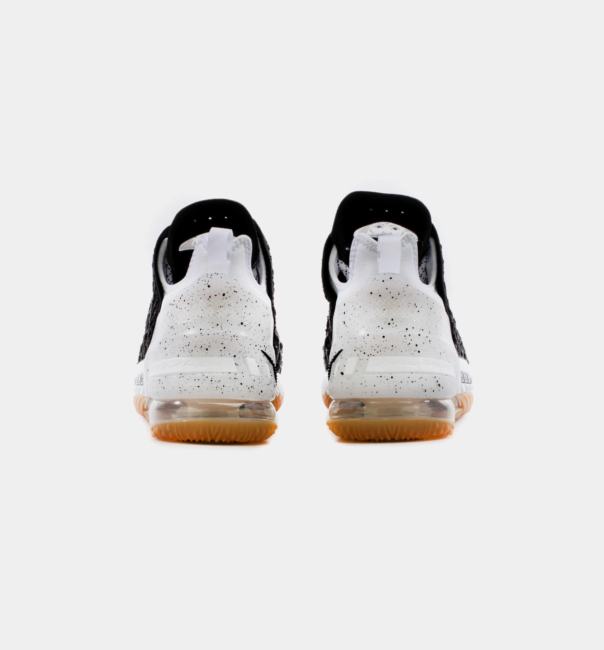 Lebron 18 Black Gum Mens Basketball Shoe -Black/White