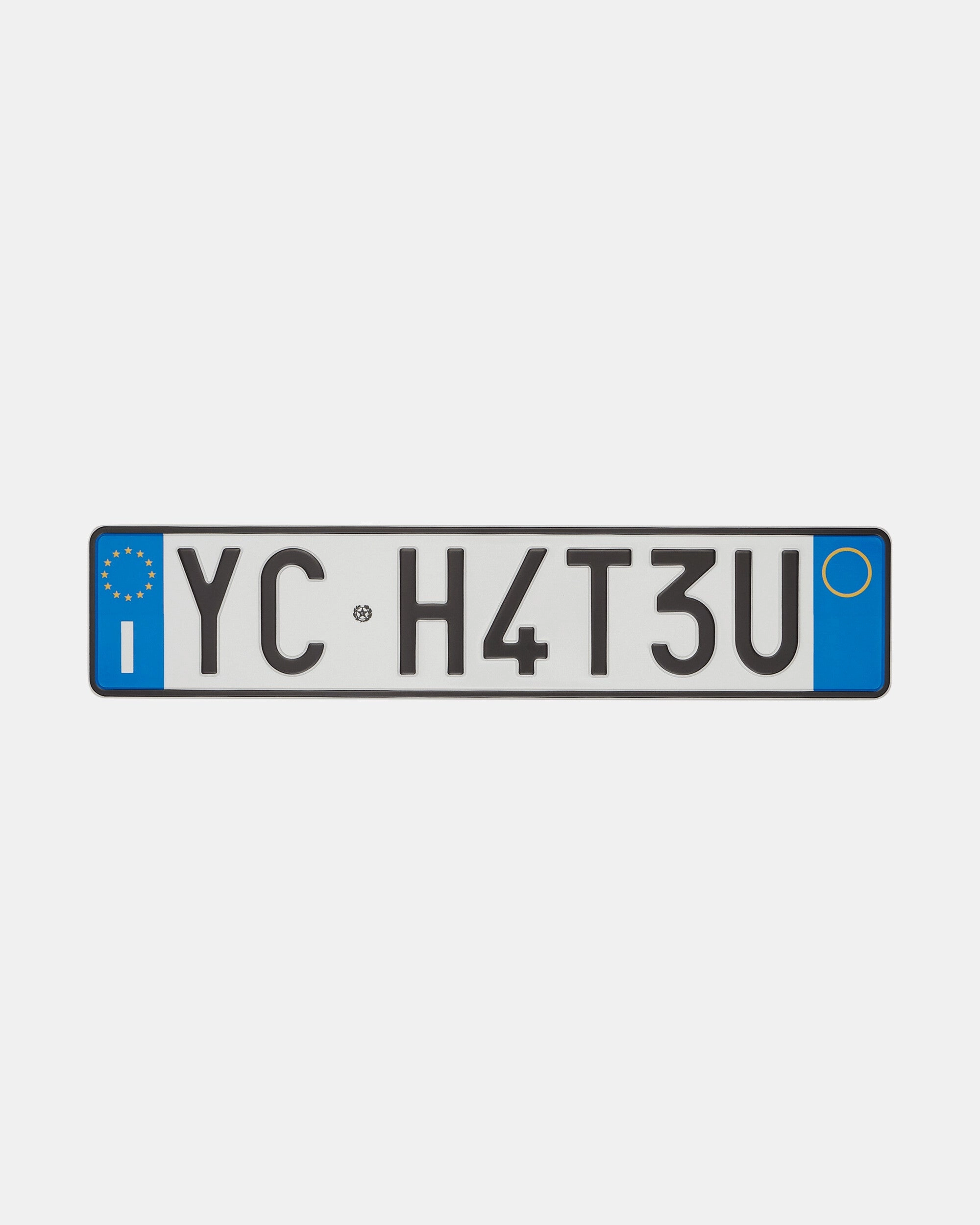 License Plate Multicolor