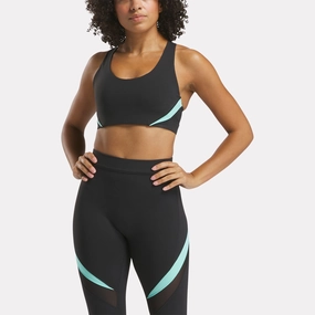 Lux Racer Bra - Cb Black/Aqua