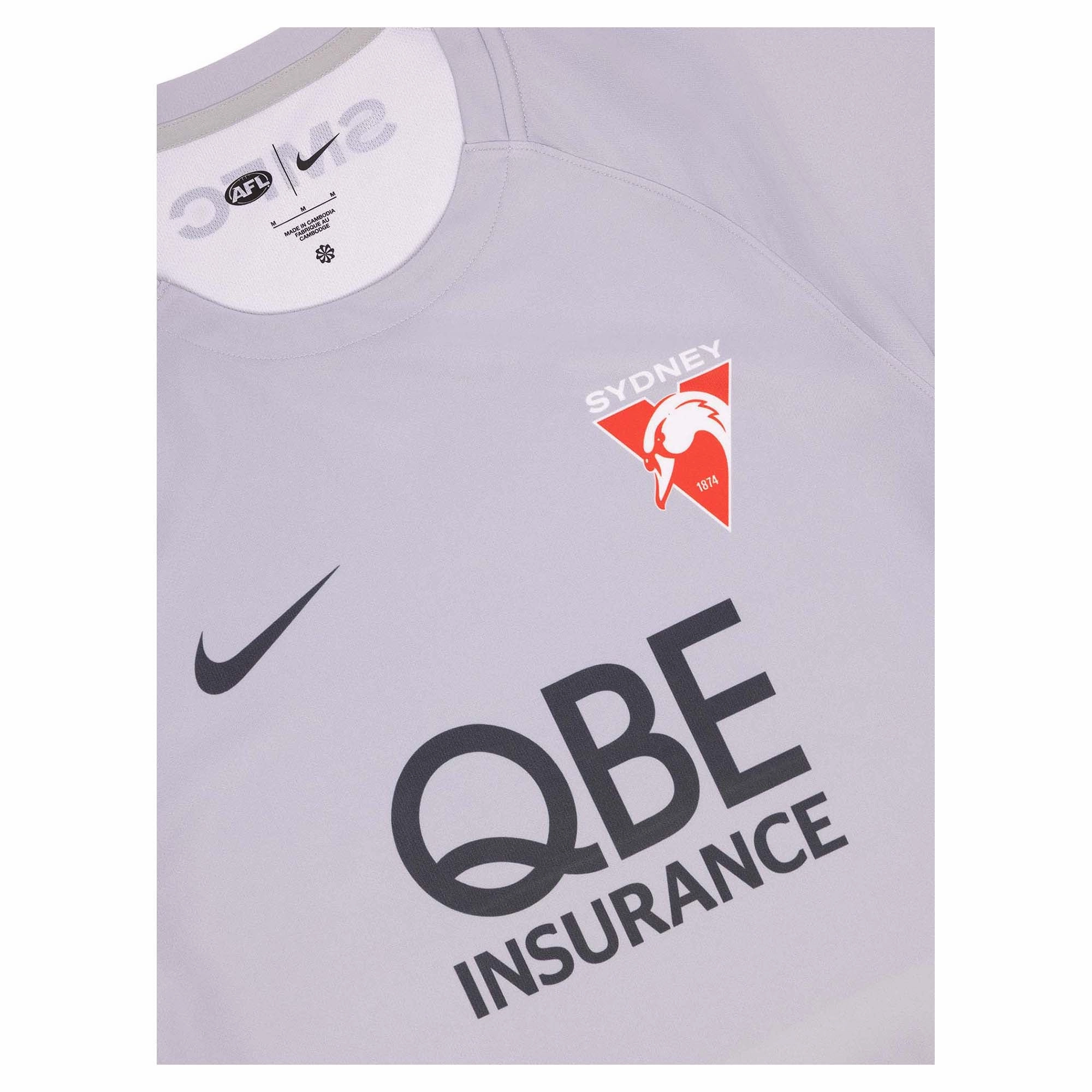 Men's AFL Sydney Swans Football Club 2025 Training Short Sleeve Jersey