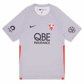 Men's AFL Sydney Swans Football Club 2025 Training Short Sleeve Jersey