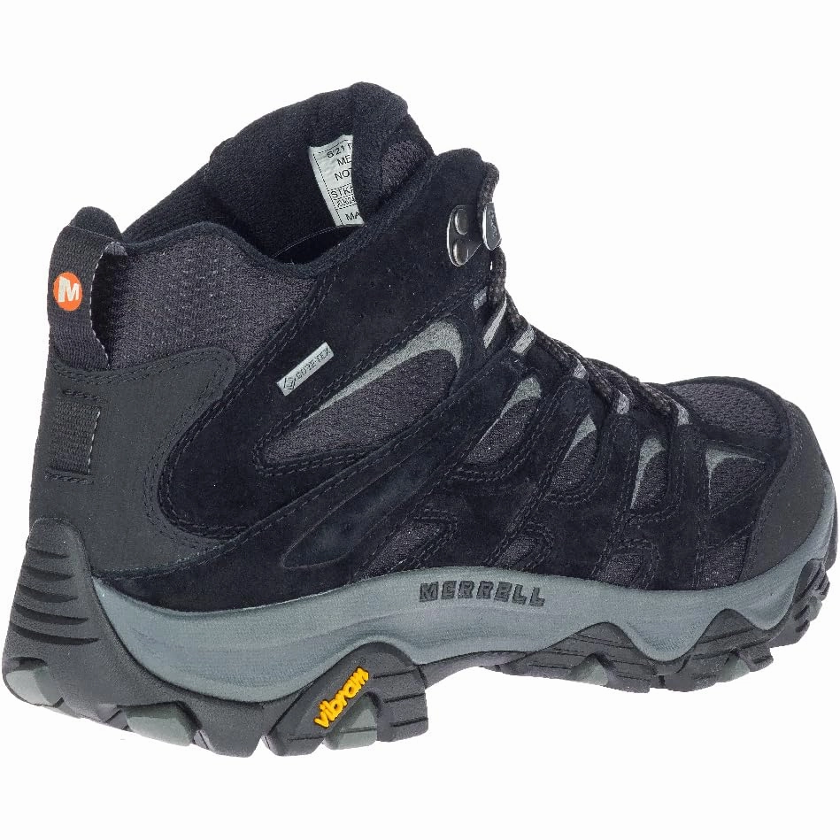 Merrell Herren Moab 3 Mid GTX Wanderschuhe. Black/Grey. 42 EU