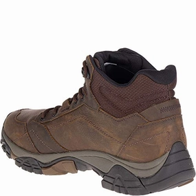 Merrell Herren Moab Adventure Mid Wp Trekking Wanderstiefel. Braun Dunkle Erde. 45 EU