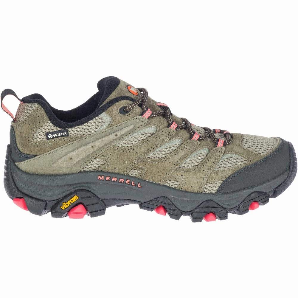Merrell Moab 3 GTX. Damen Senderismo Schuhe. Olivgrün. 40 EU