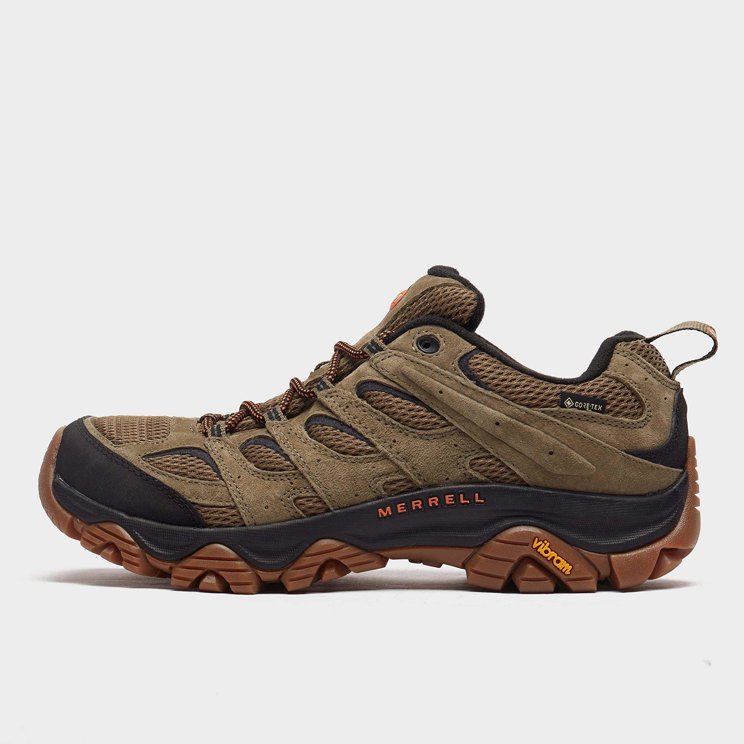 Merrell Moab 3 Gtx. Zapato de senderismo para Hombre. Oliva Chicle. 43.5 EU