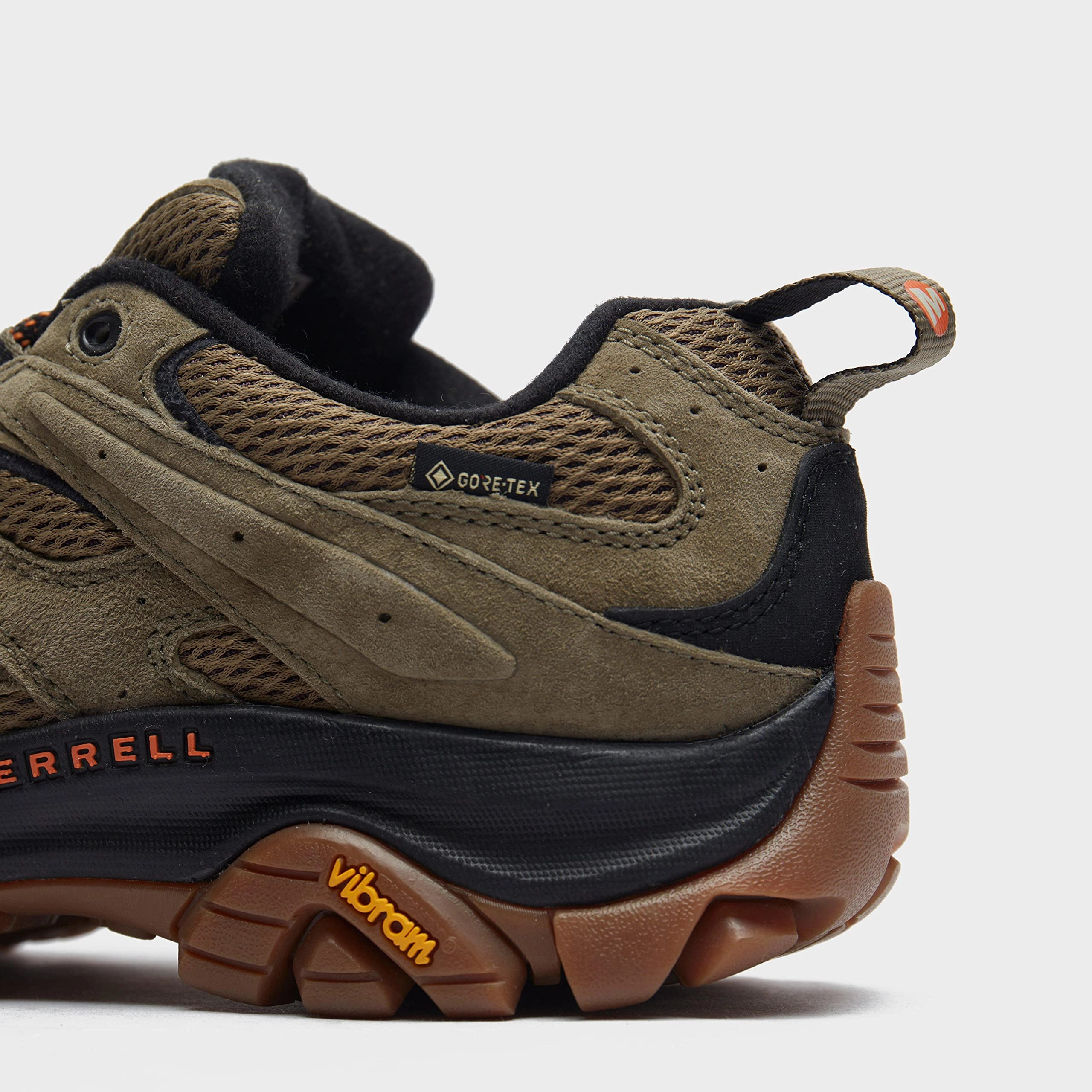 Merrell Moab 3 Gtx. Zapato de senderismo para Hombre. Oliva Chicle. 43.5 EU