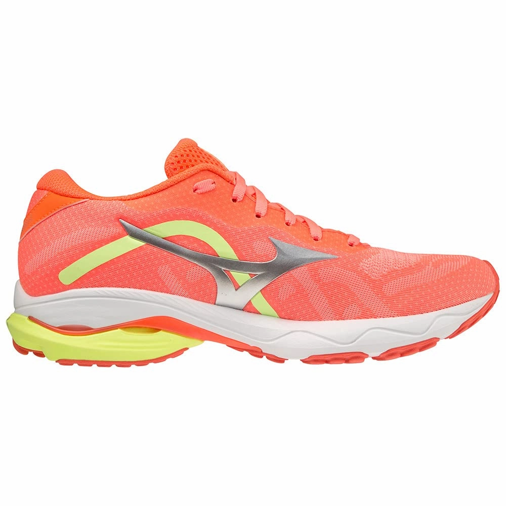 Mizuno Damen Wave Ultima 13 (W) Laufschuhe. Neolime/Silber/Neolime. 41 EU