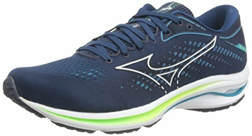 Mizuno Herren Wave Rider 25 Laufschuhe. Gibraltars Wht Greengeck. 46.5 EU