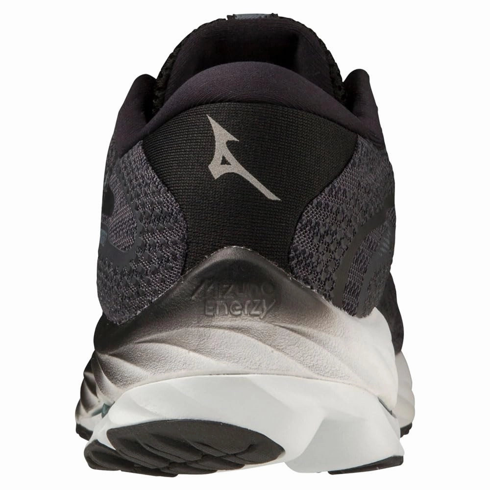 Mizuno Herren Wave Rider 27 Laufen. Ebenholz Iblue Schwarz. 42 EU