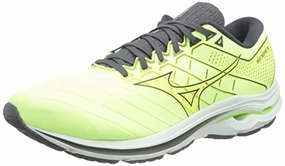 Mizuno Herren Welle Inspire 18 Laufschuhe. Neolime Misty Blue Ebony. 41 EU