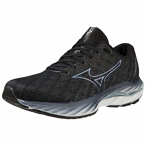Mizuno Herren Welle Inspire 19 Laufen. Blk Gridge Illusionblue. 43 EU