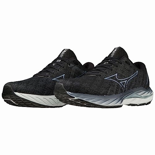 Mizuno Herren Welle Inspire 19 Laufen. Blk Gridge Illusionblue. 43 EU