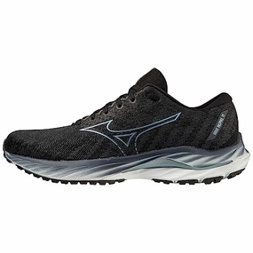 Mizuno Herren Welle Inspire 19 Laufen. Blk Gridge Illusionblue. 43 EU