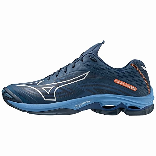 Mizuno Unisex Wave Lightning Z7 Handballschuhe. Darkdenim White Bluejasper. 42 EU