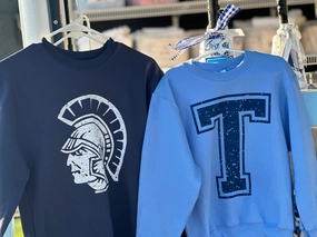 Navy Trojan Head Crewneck