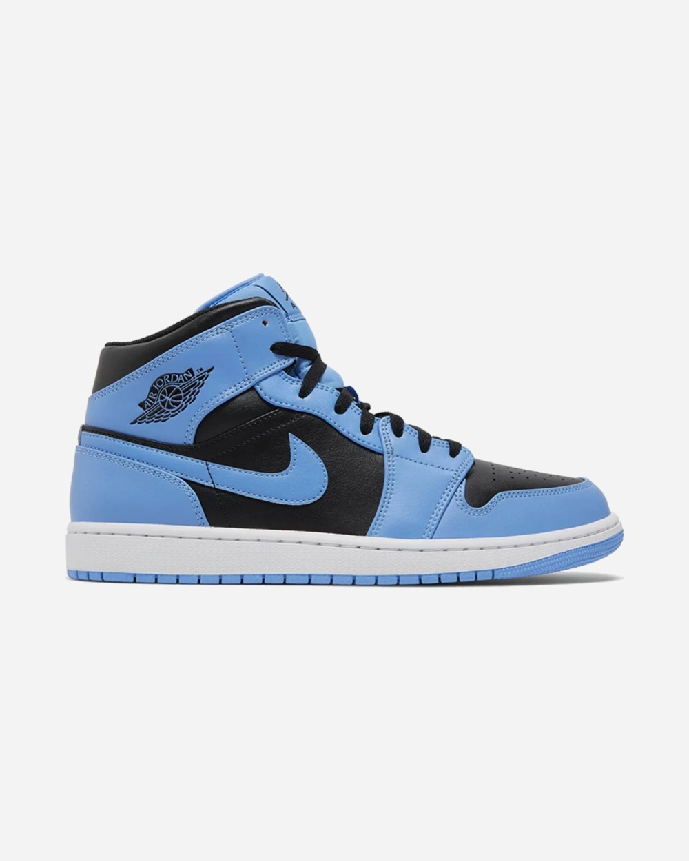 NIKE AIR JORDAN1 MID UNIVERSITY BLUE BLACK