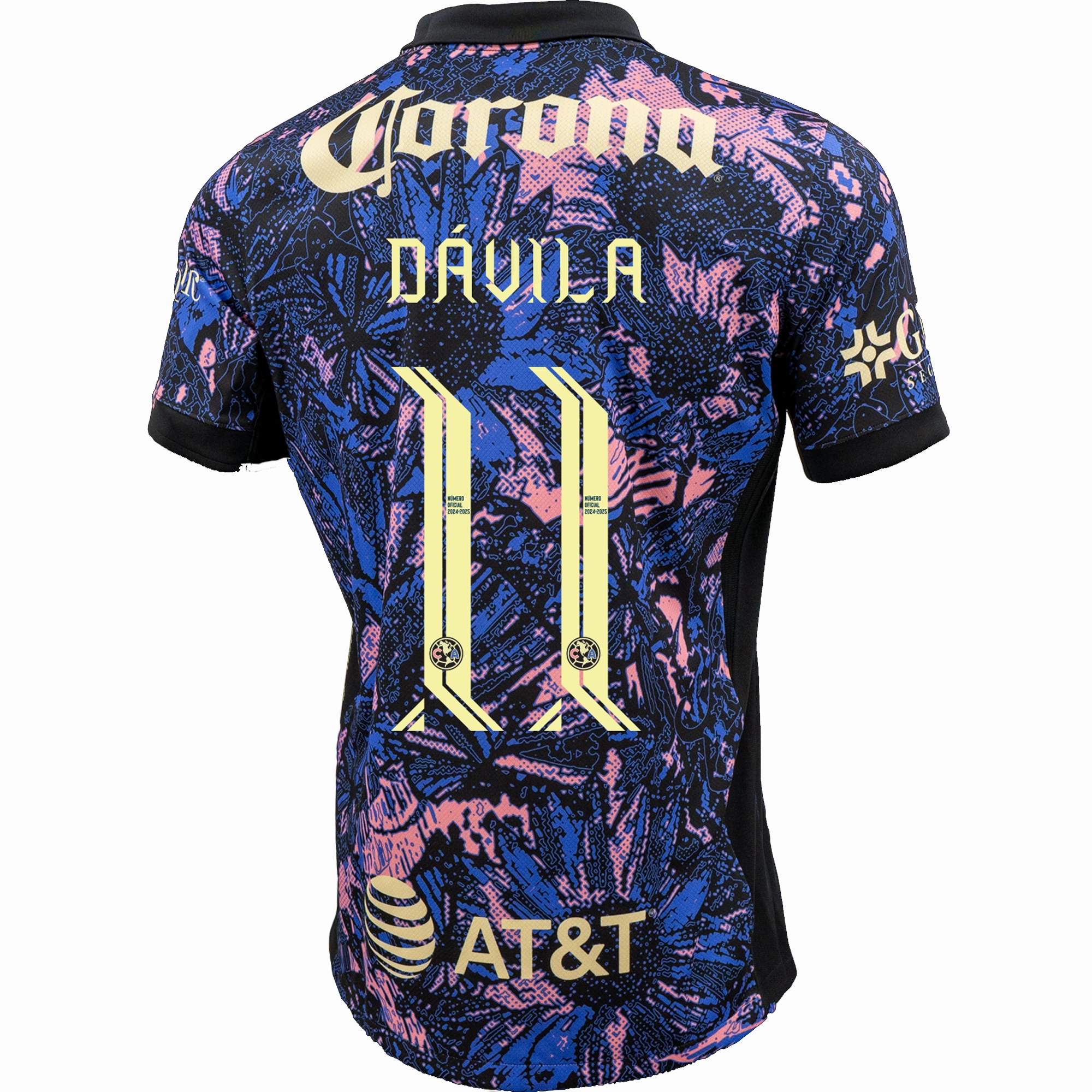 Nike Club America Víctor Dávila Third Jersey 24/25 (Medium Blue/Black/Lemon Chiffon)