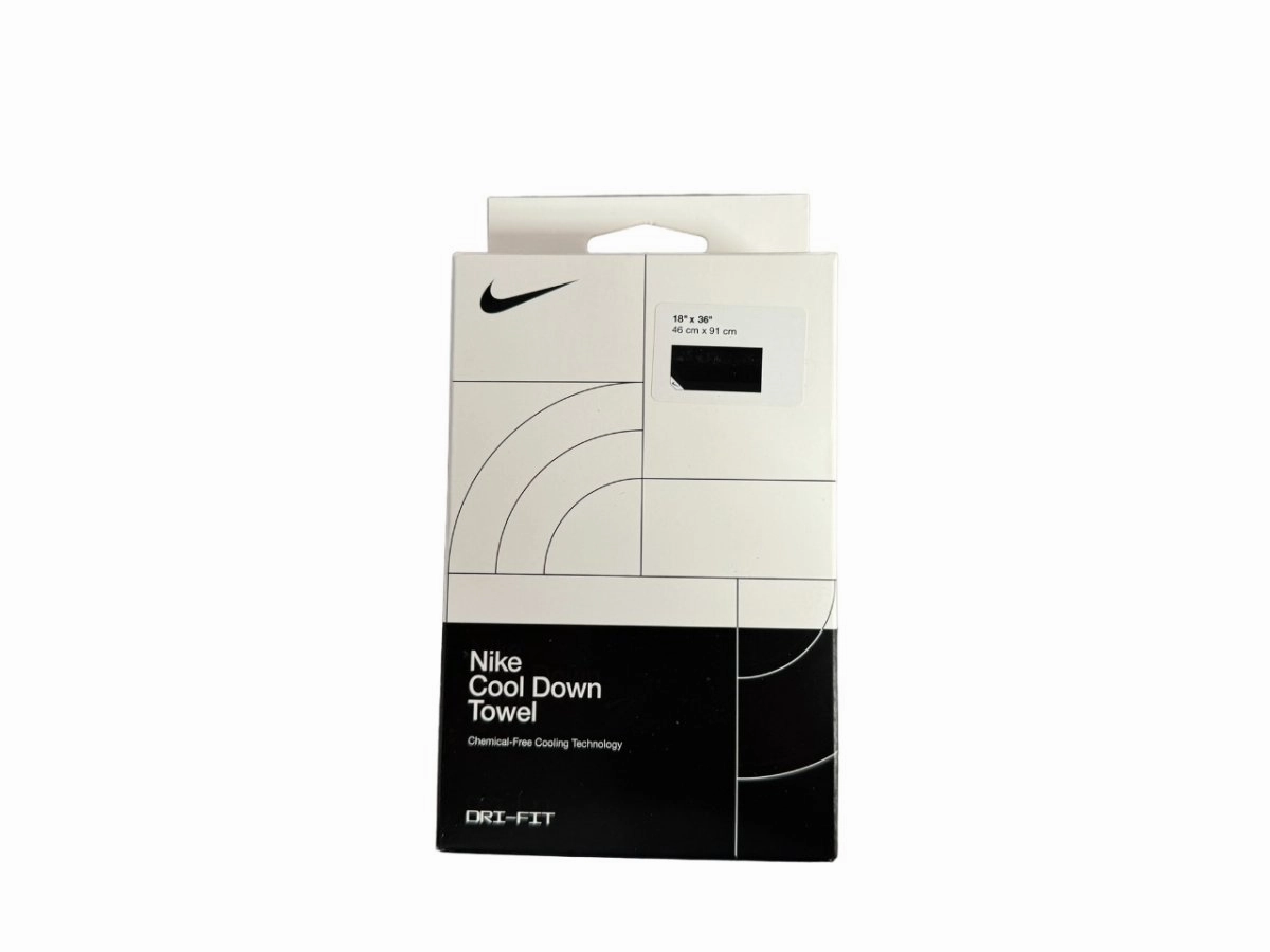 NIKE COOLING BLACK GYM TOWEL (SMALL)