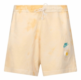 Nike Logo Embroidered Tie-Dyed Terry Shorts