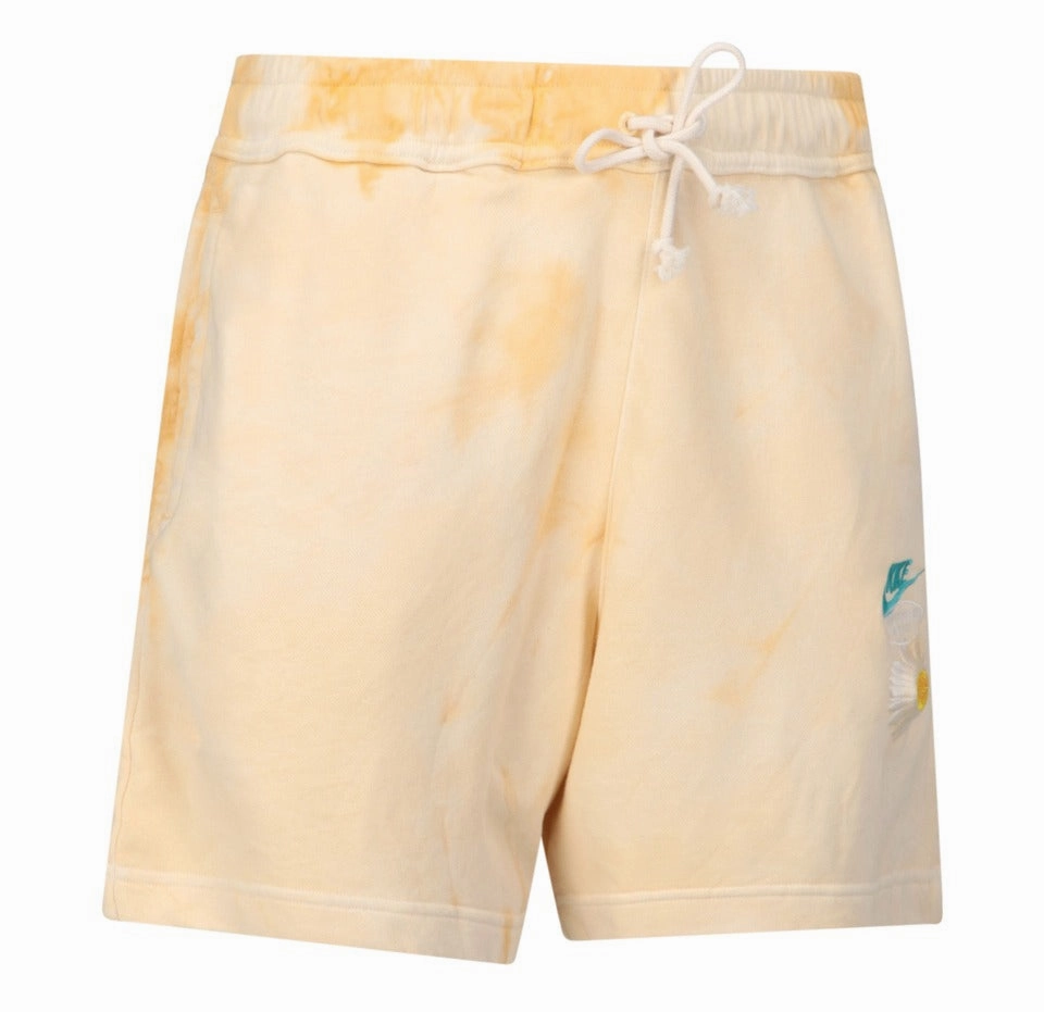 Nike Logo Embroidered Tie-Dyed Terry Shorts