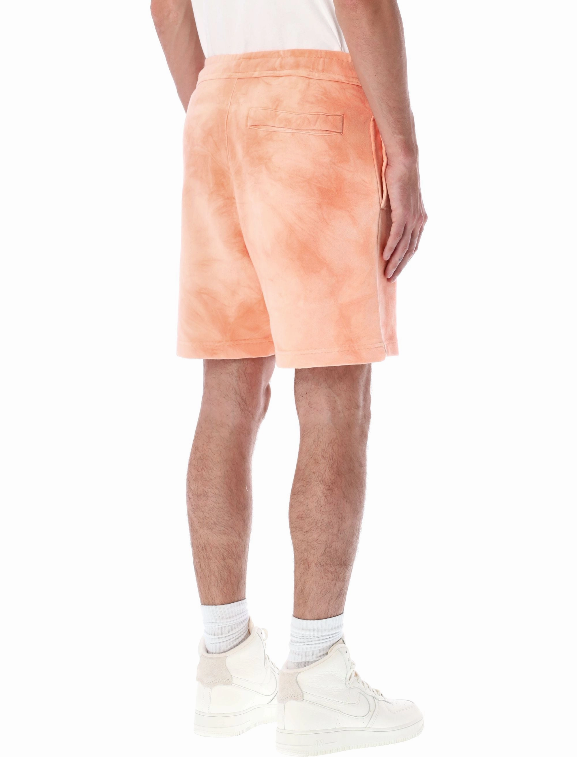 Nike Logo Embroidered Tie-Dyed Terry Shorts