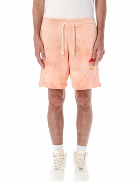 Nike Logo Embroidered Tie-Dyed Terry Shorts