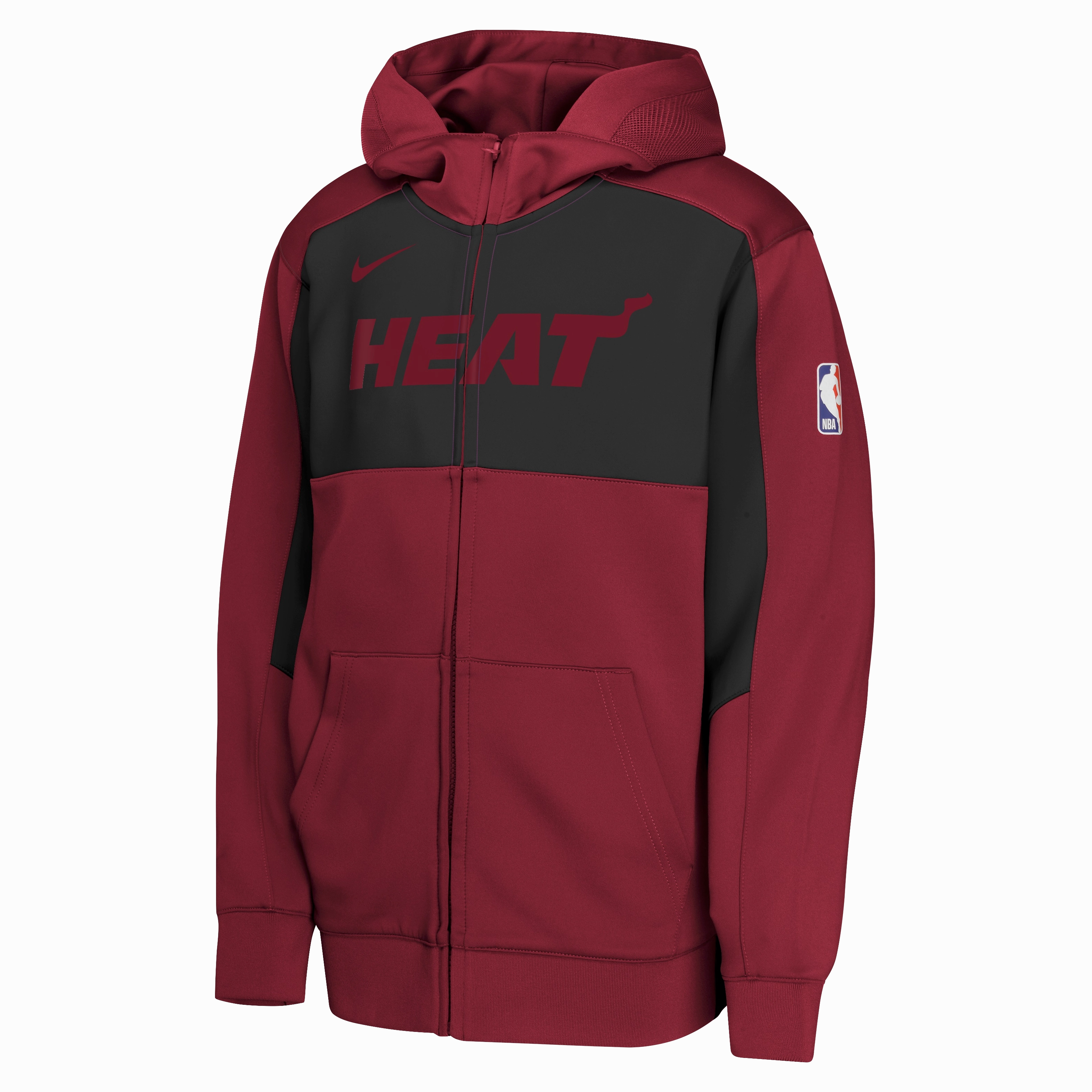 Nike Miami HEAT 2024-25 Statement Red Showtime Youth Hoodie