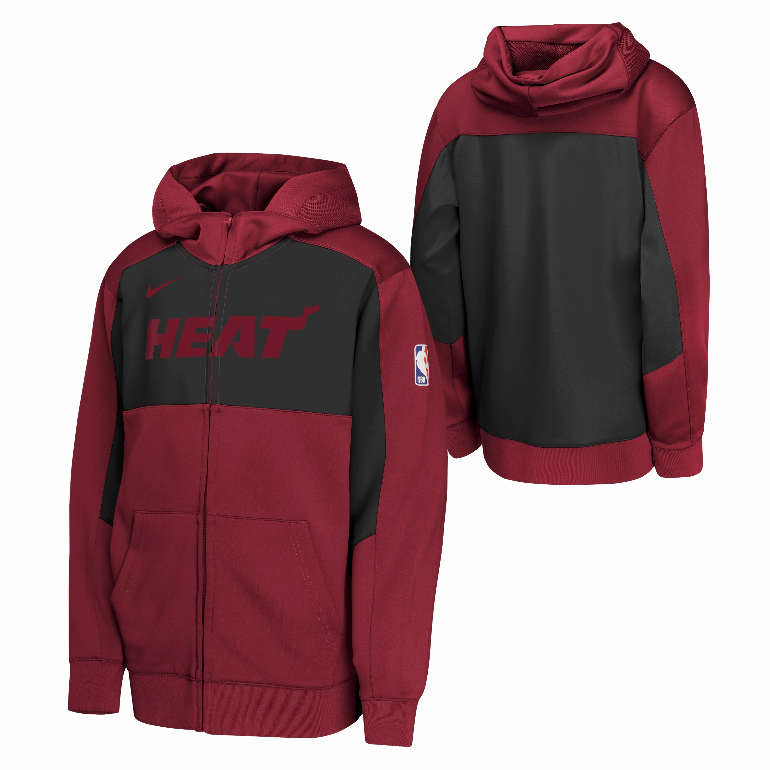 Nike Miami HEAT 2024-25 Statement Red Showtime Youth Hoodie