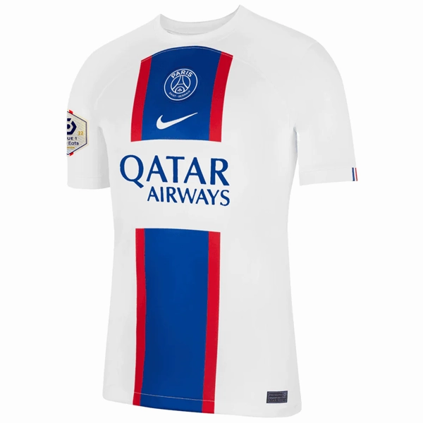 Nike Paris Saint-Germain Marco Verratti Third Jersey w/ Ligue 1 Champion Patch 22/23 (White/Old Royal)