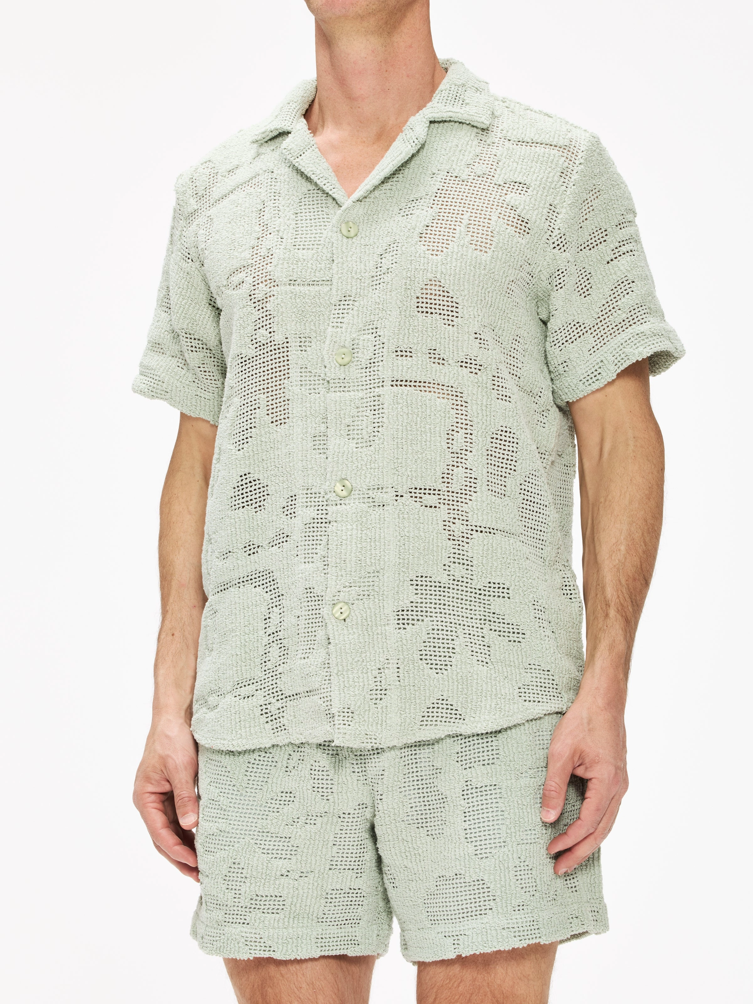 Oas Cuba Crochet Shirt