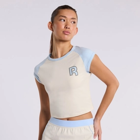 Ov Raglan Tee Alabaster/ Soft Blue