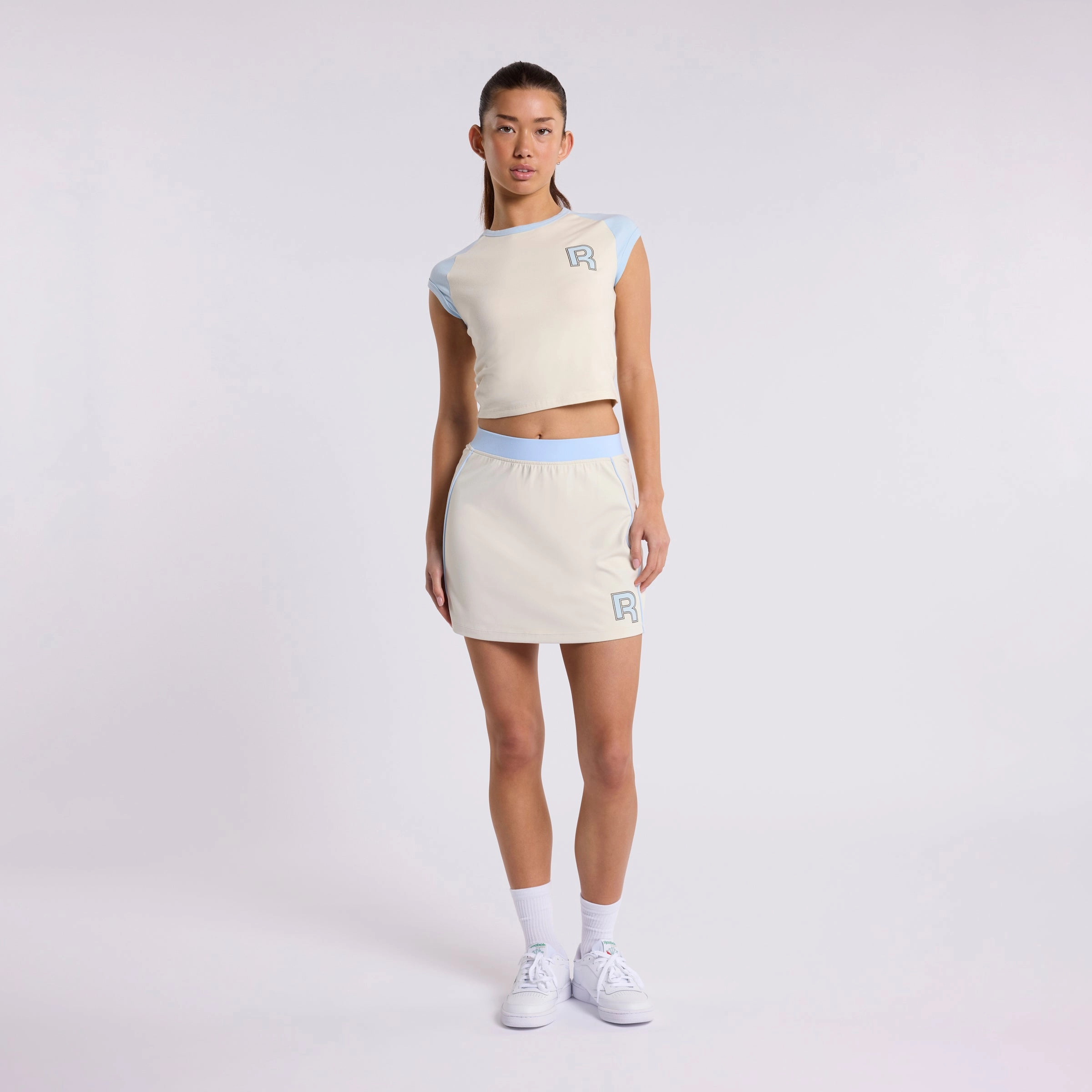 Ov Raglan Tee Alabaster/ Soft Blue