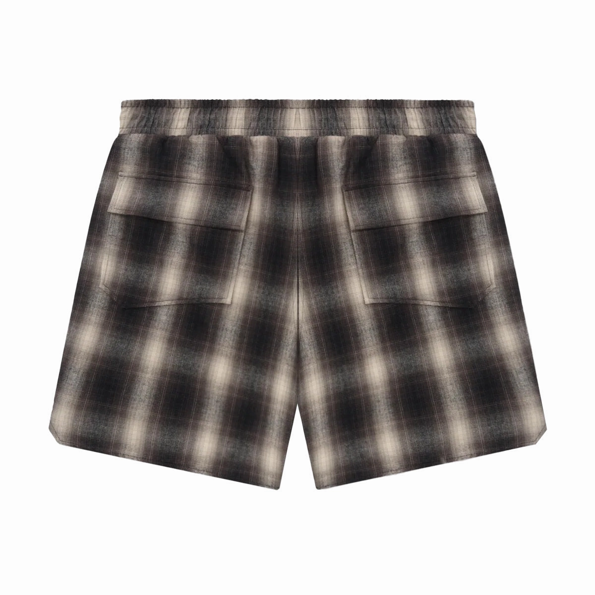 Plaid Logo Shorts 'Black Grey'