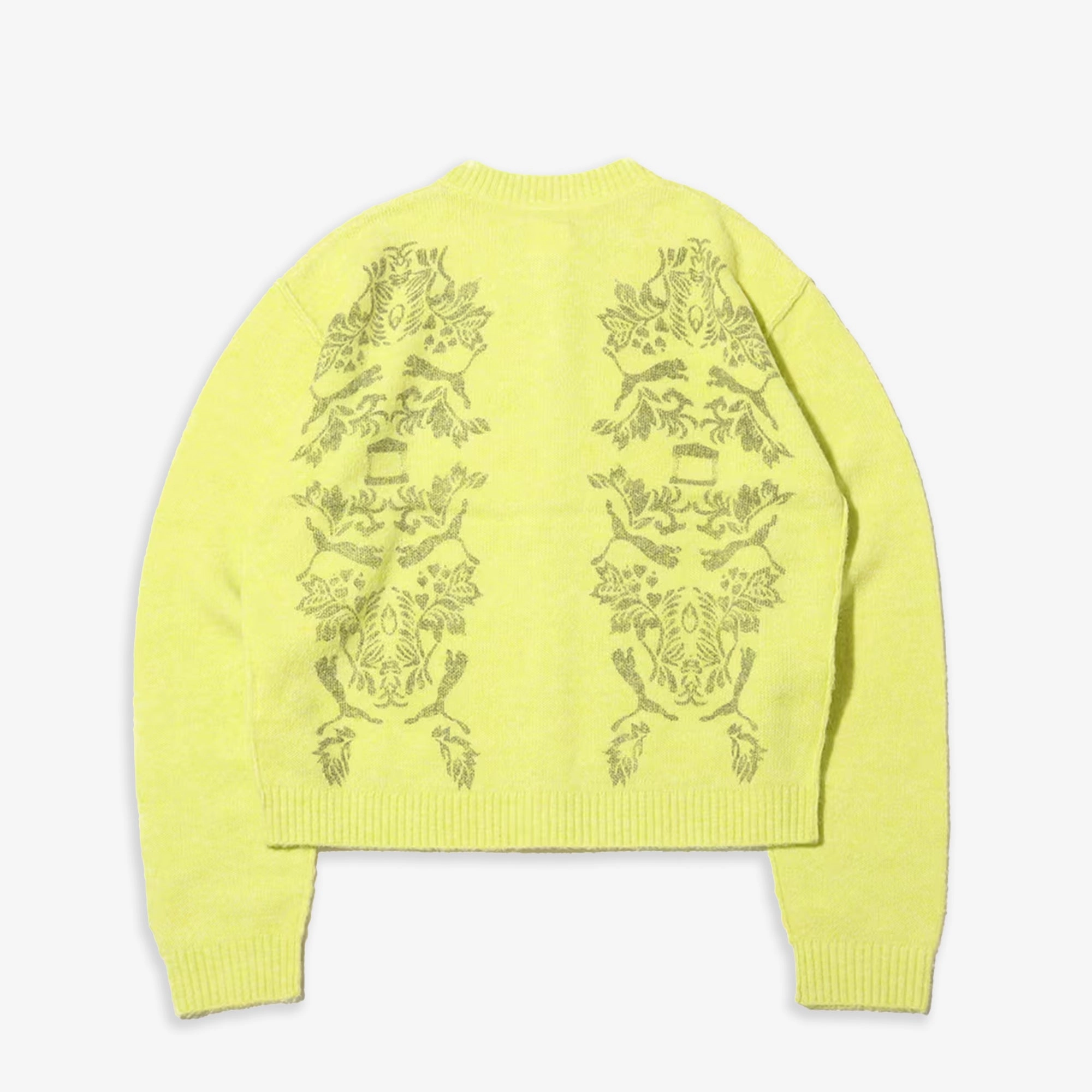 Puma | x ARIES KNITTED CARDIGAN { YELLOW/GREEN