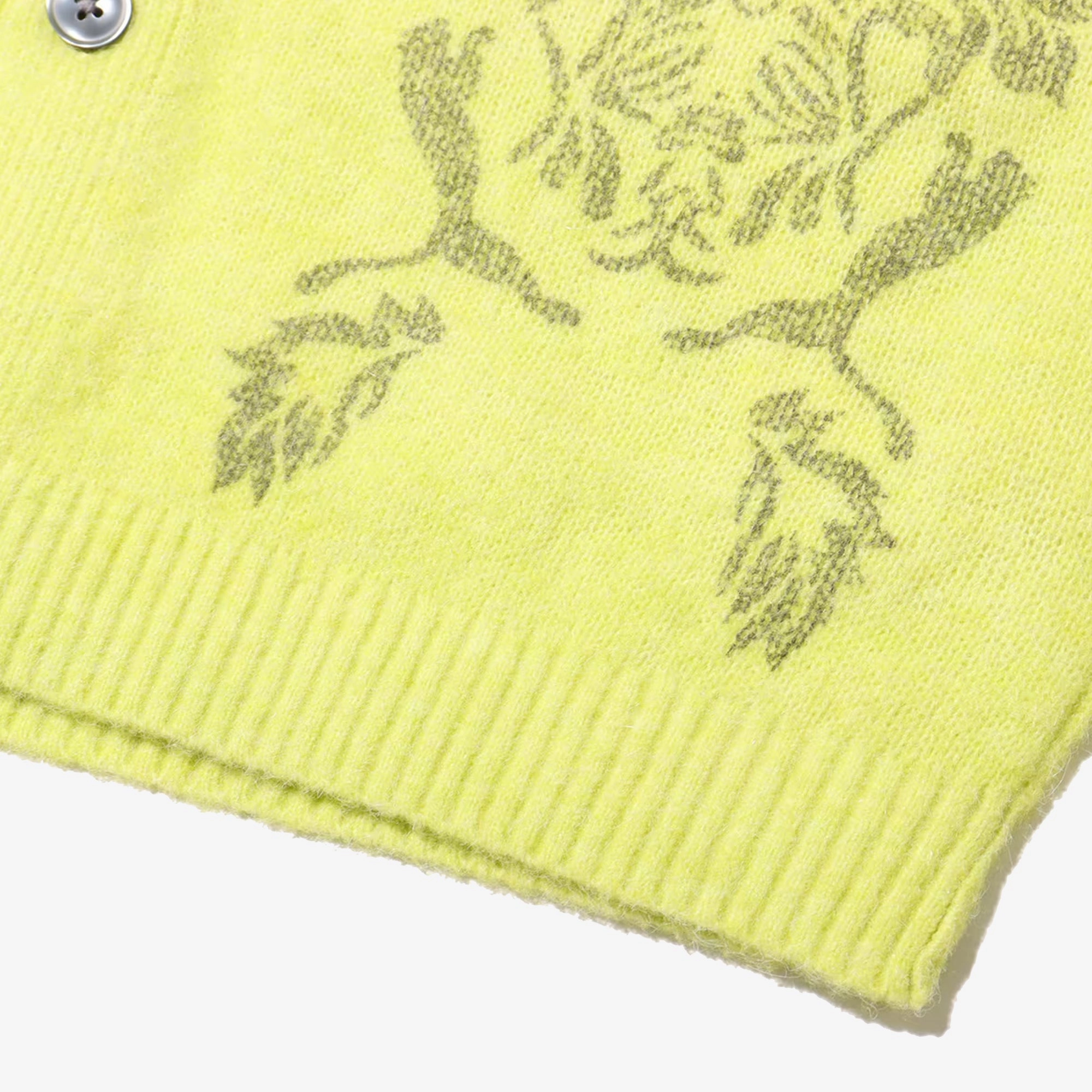 Puma | x ARIES KNITTED CARDIGAN { YELLOW/GREEN