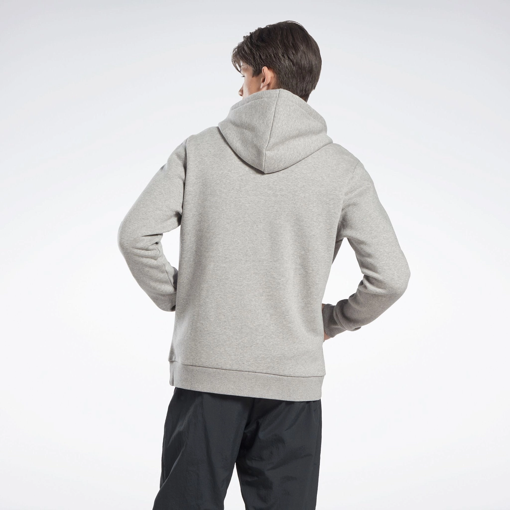 Ri Sl Fleece Fz Mgrey Heather/Vector Red