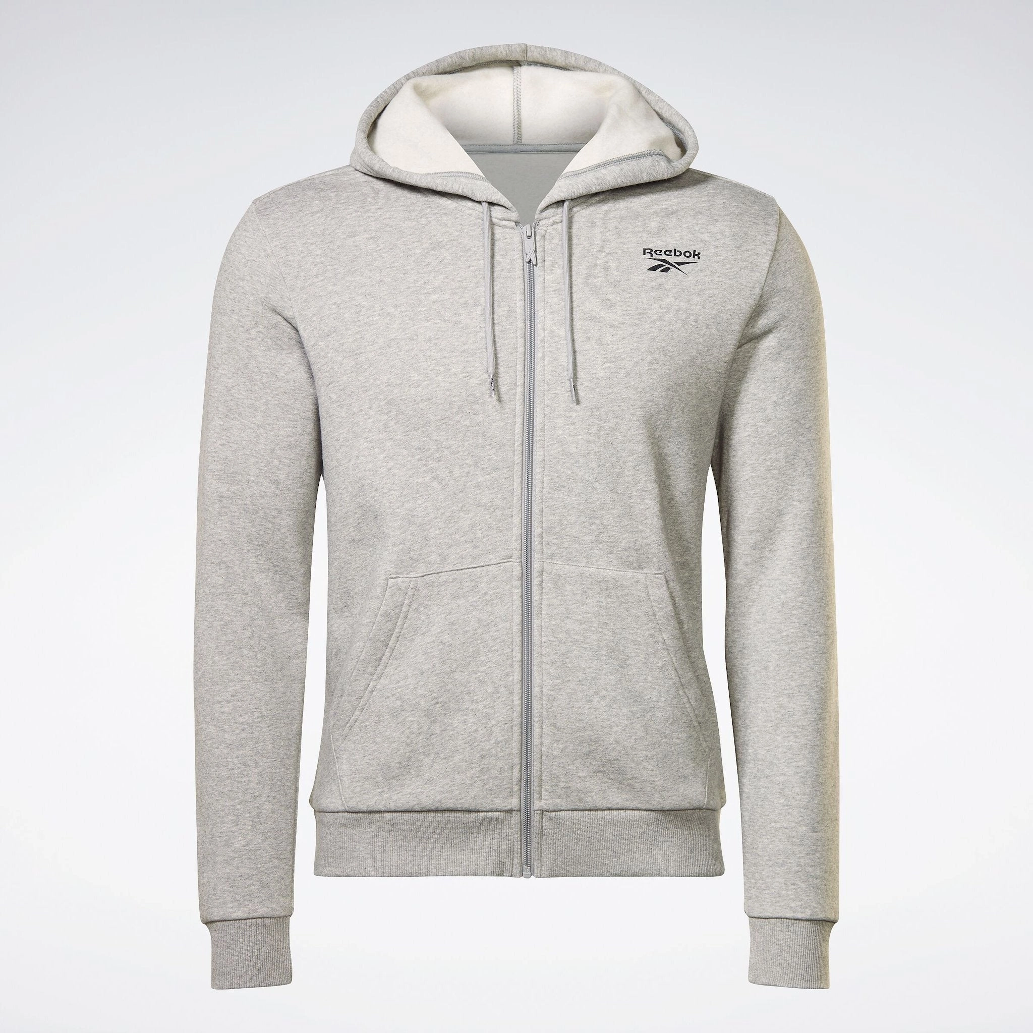 Ri Sl Fleece Fz Mgrey Heather/Vector Red