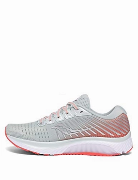 Saucony Damen Guide 13 Sky Grey/Coral Leichtathletik-Schuh. Hellgrau 206. 40 EU