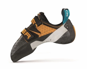Scarpa Herren Booster Kletterschuhe. Black-ORANGE FZC. 41.5 EU
