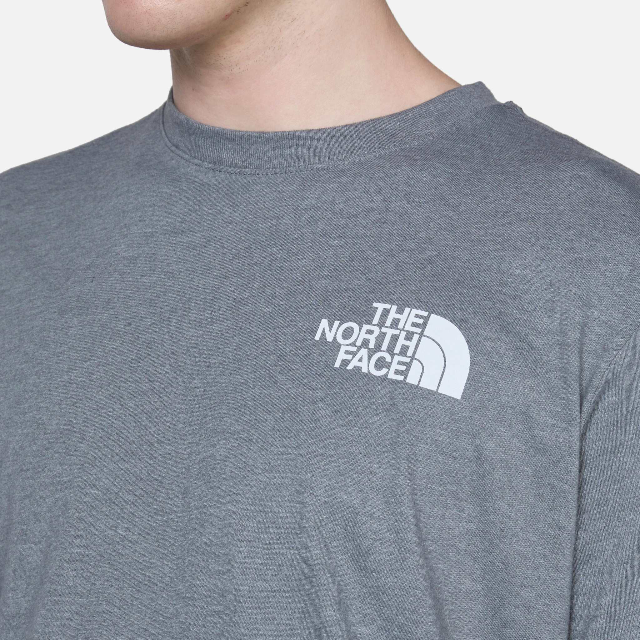 Short Sleeve Box NSE T-Shirt TNF Medium Grey Heather | TNF Blue