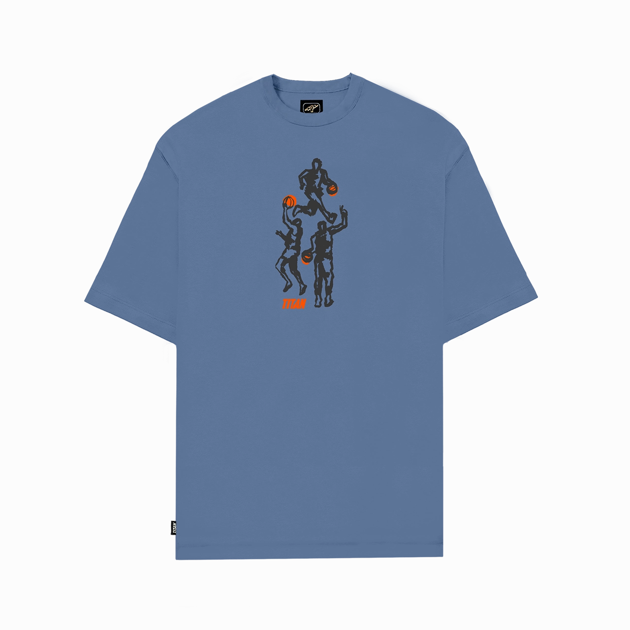 Titan Hoops Talk Play Tee - Colony Blue