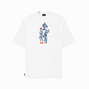 Titan Hoops Talk Play Tee - White