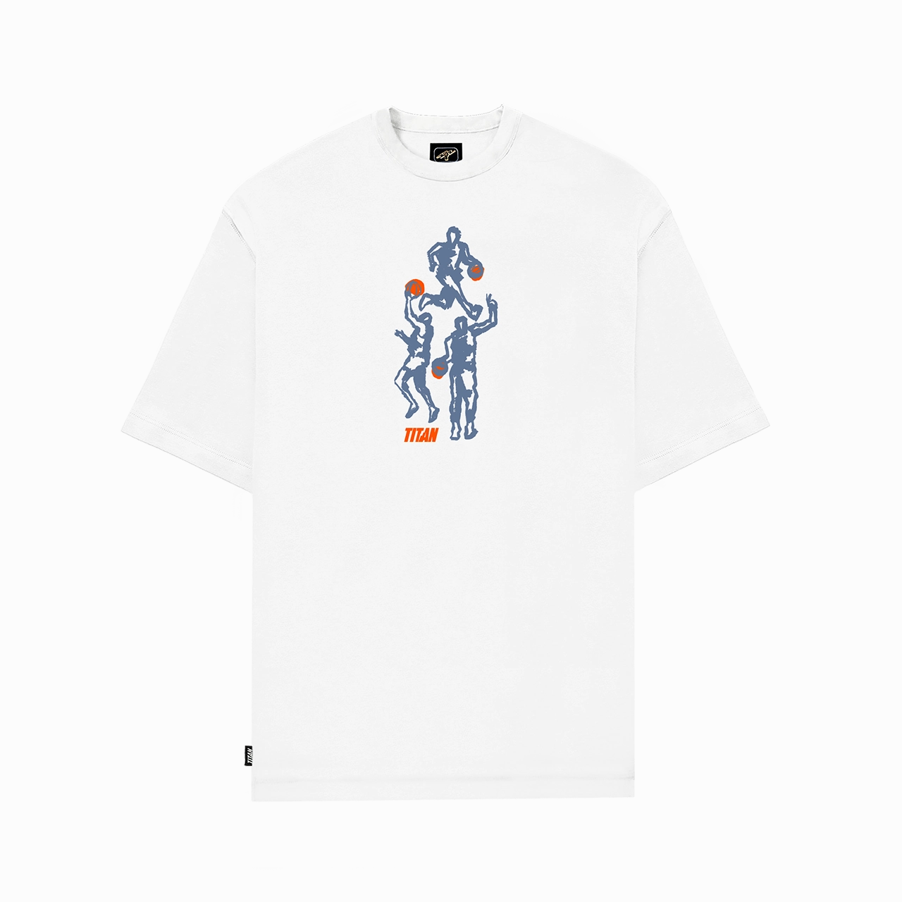 Titan Hoops Talk Play Tee - White