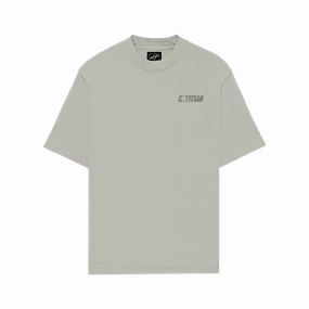 Titan Staples Hoops Strike Logo Tee - Oat