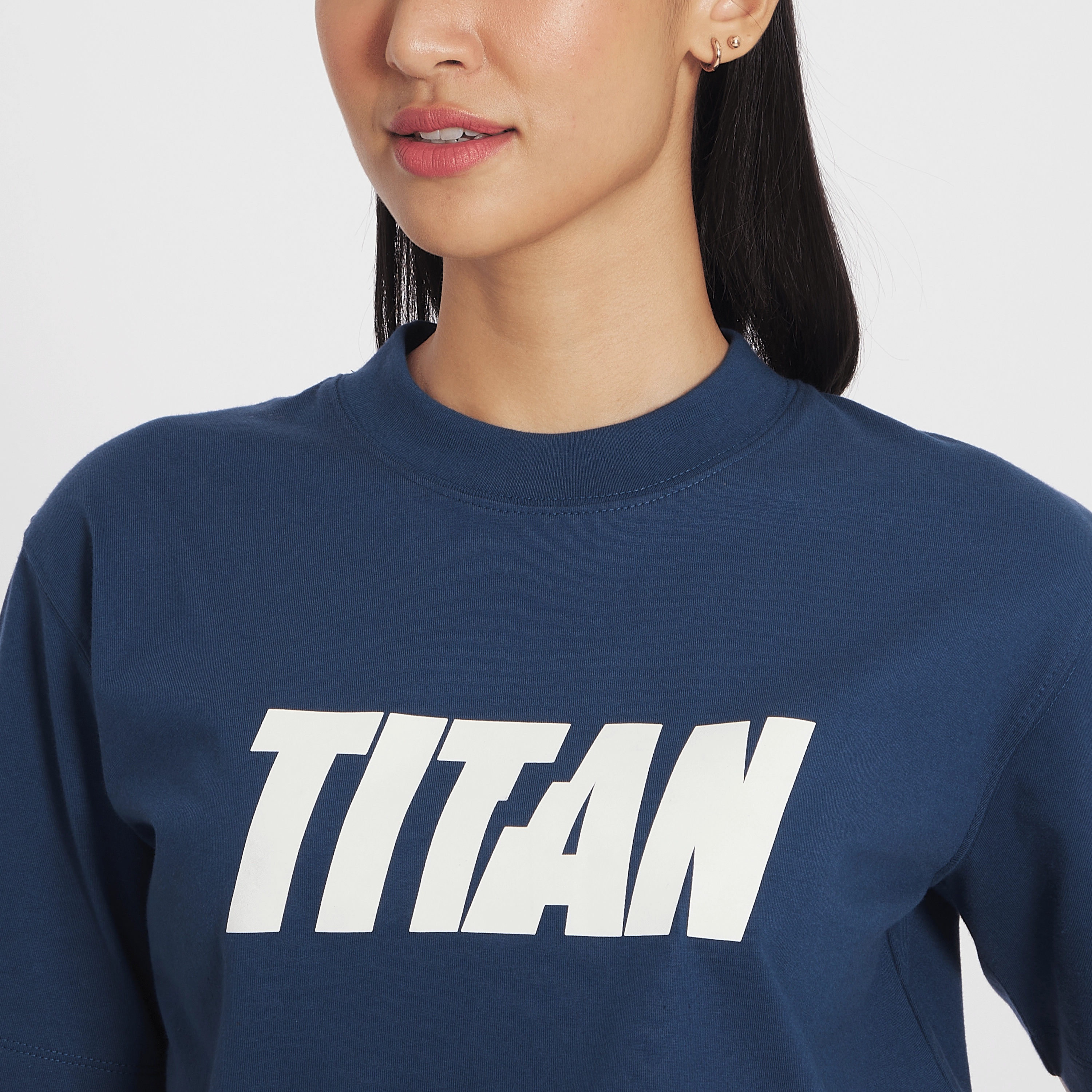 Titan Staples Strike Logo Tee - Navy