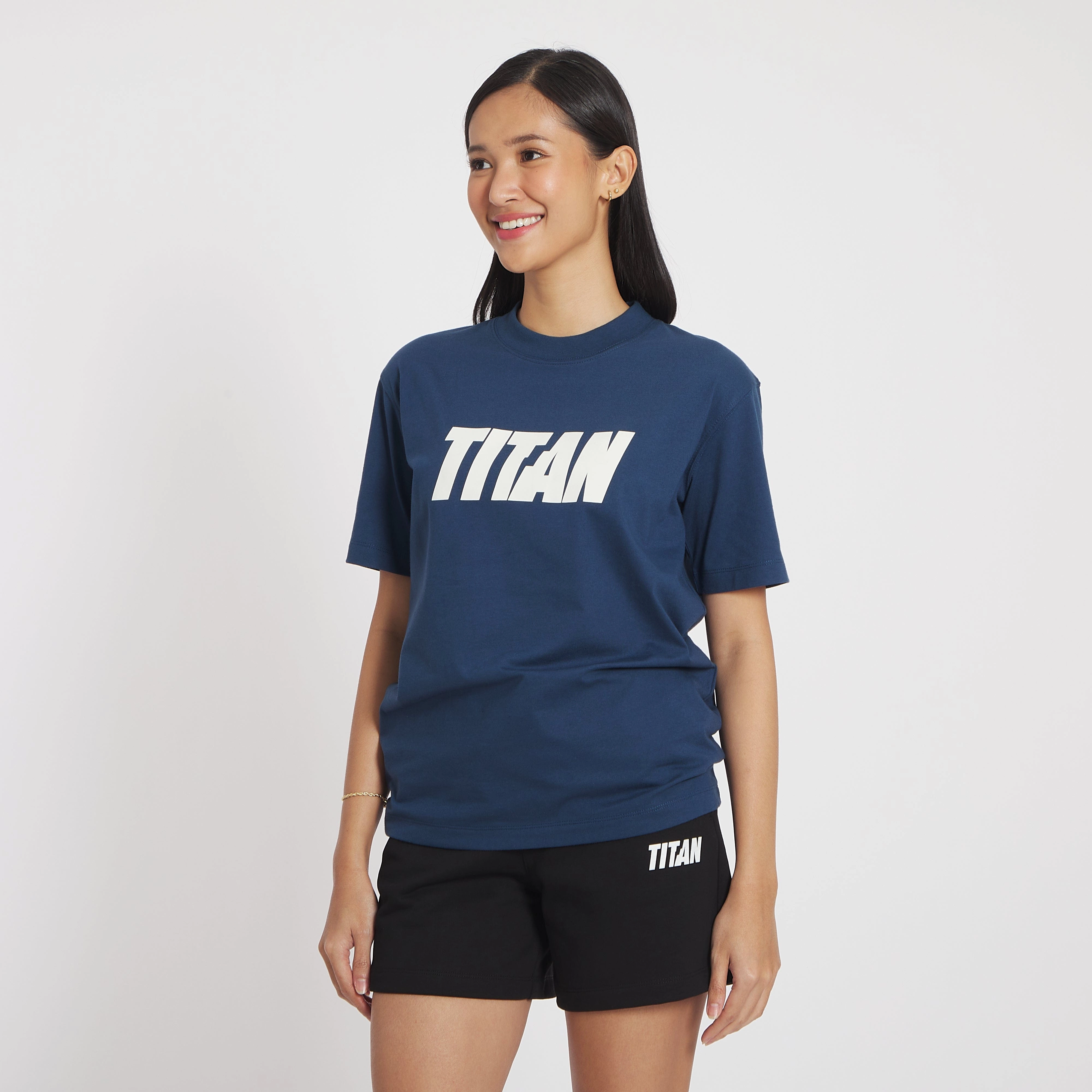 Titan Staples Strike Logo Tee - Navy