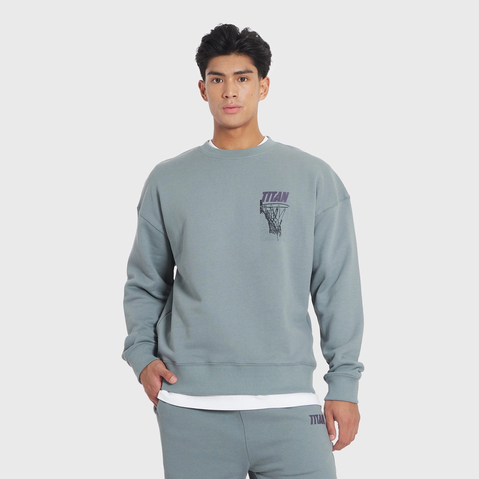 Titan Unconditional Love Crewneck - Steel Blue