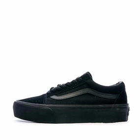Vans Damen Old Skool Platform Sneaker. Schwarz Black White BKA. 42 EU
